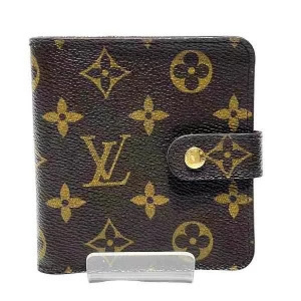 Louis Vuitton Monogram Compact Zip Bi fold Wallet